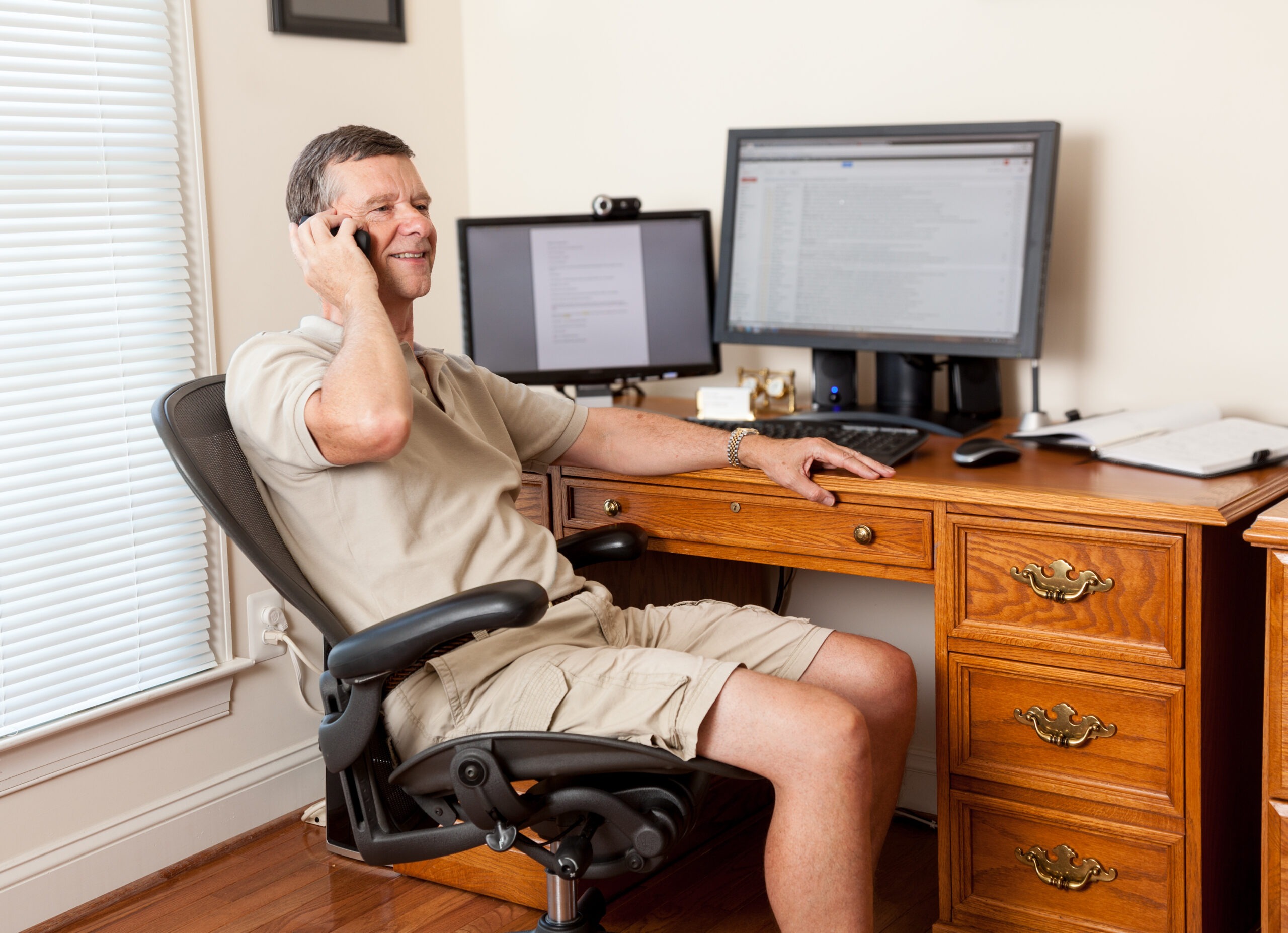 Man working from home