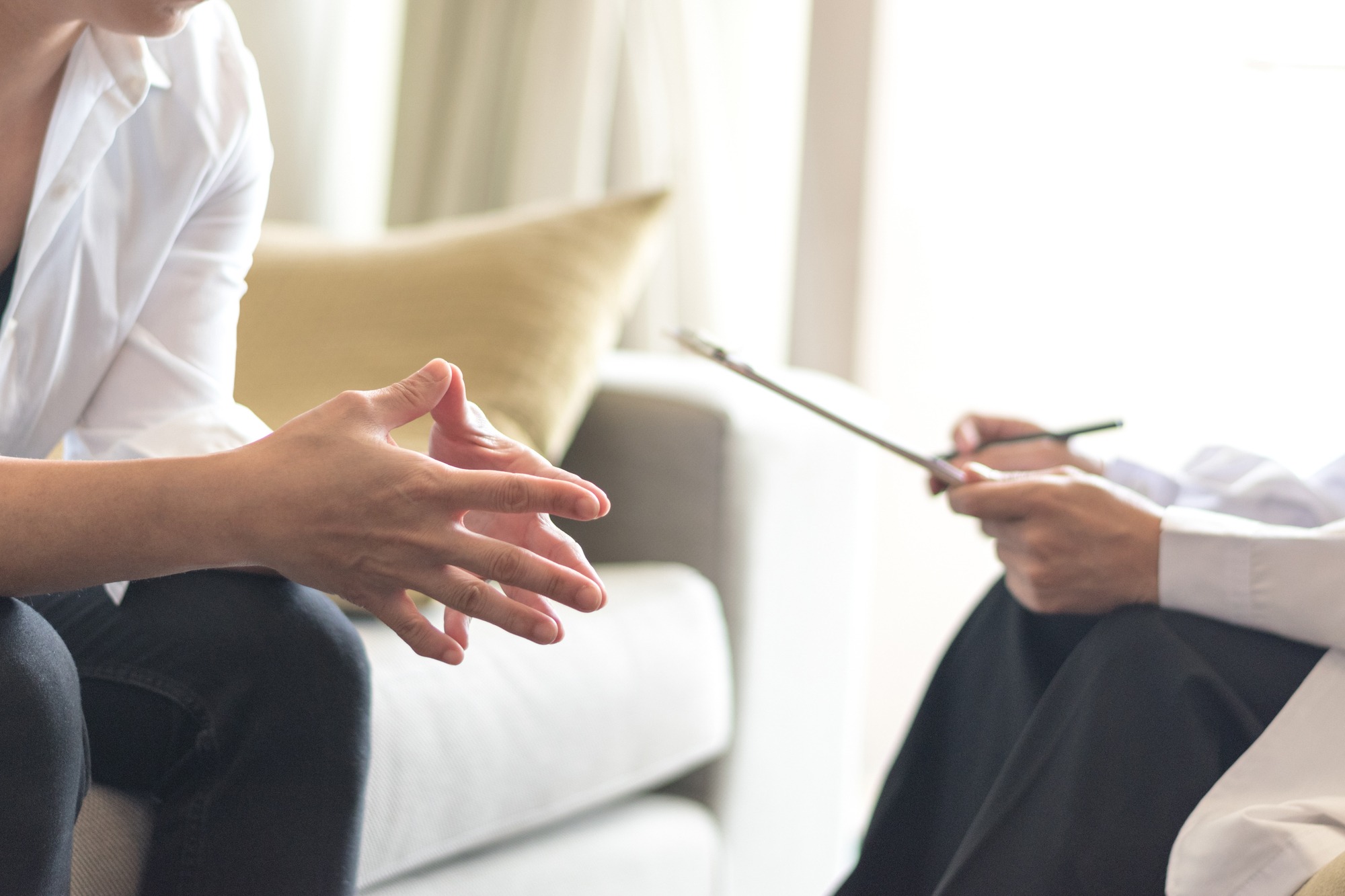 Healthcare concept of professional psychologist doctor consult